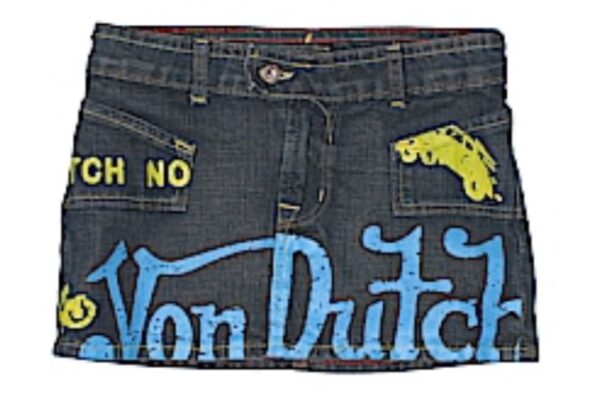 Von Dutch Black Mini Skirt